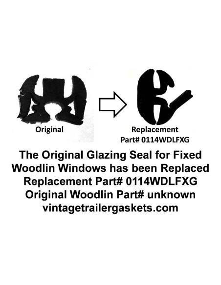 Woodlin Glazing Seal for Vintage Woodlin Stationary Windows