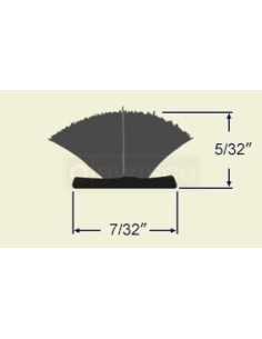 Pile Weatherstrip with Fin Seal