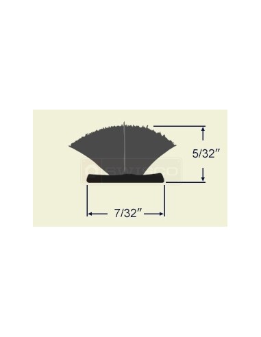 Pile Weatherstrip with Fin Seal