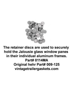 Hehr 1626 and 2401 Glass Retainer Discs for Vintage Hehr Jalousie Windows 2